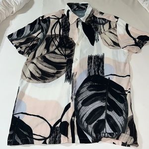 Zara short sleeve collar shirt